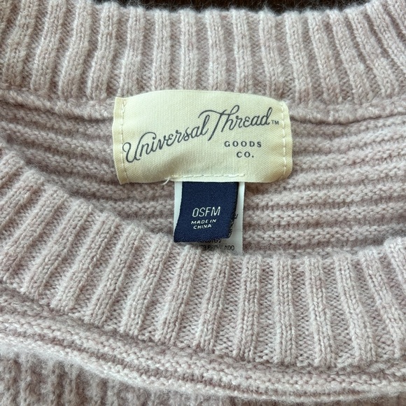 Universal Thread Blush Ribbed Sweater - Picture 3 of 3